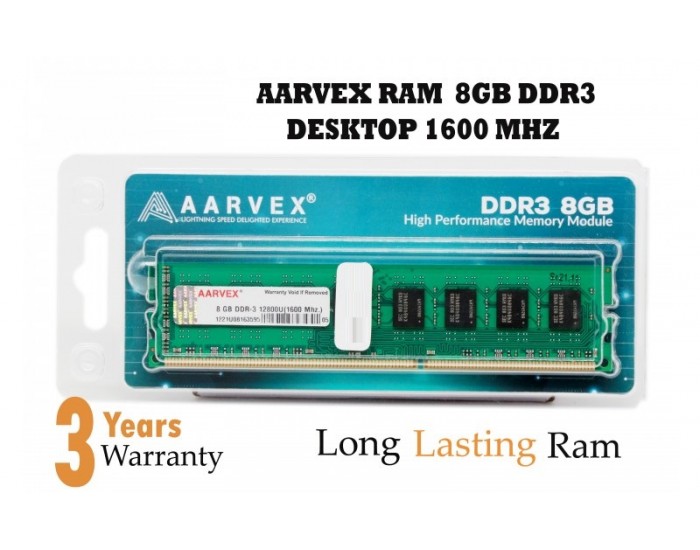   DESKTOP RAM 8GB DDR3 1600MHZ 1R (8 CHIP) (FOR H61 & H81 ONLY)